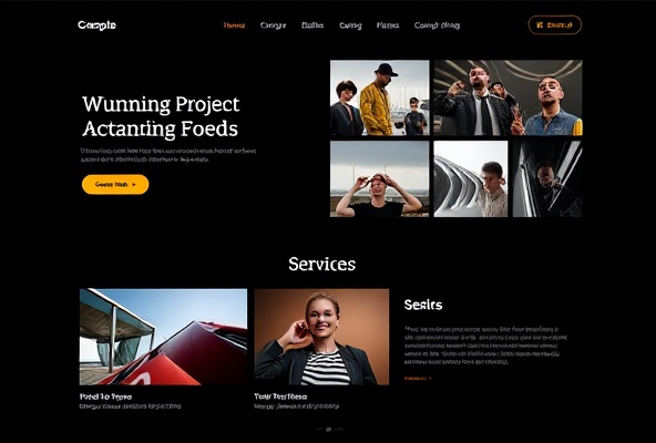 Creative portfolio website example 2
