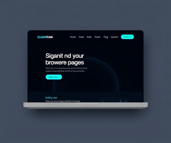 Modern browser mockup van SolidStance website
