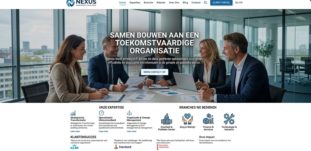Consultancy website blueprint