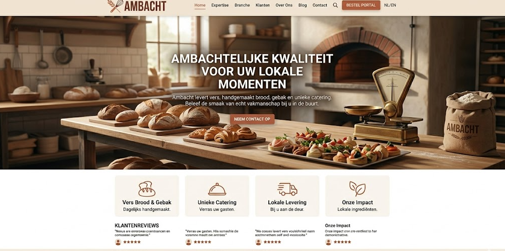 Local service website blueprint