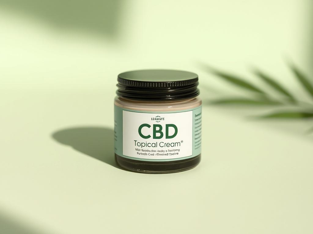 A high resolution image of a jar of CBD topical
