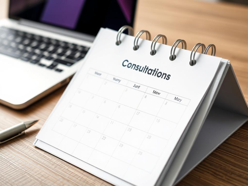 A hyper realistic close up shot of a modern calendar