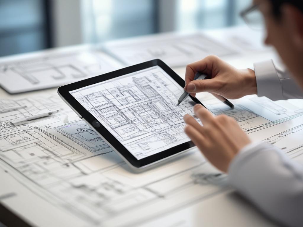 A close up shot of a consultant pointing at a