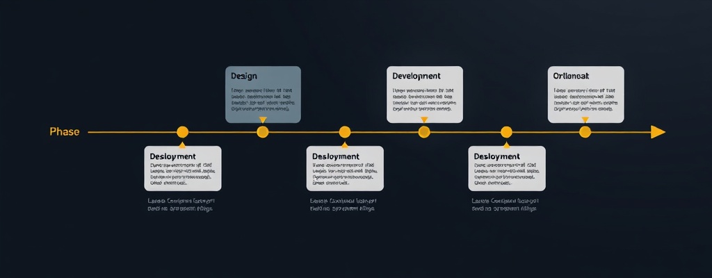 Implementation timeline visualization