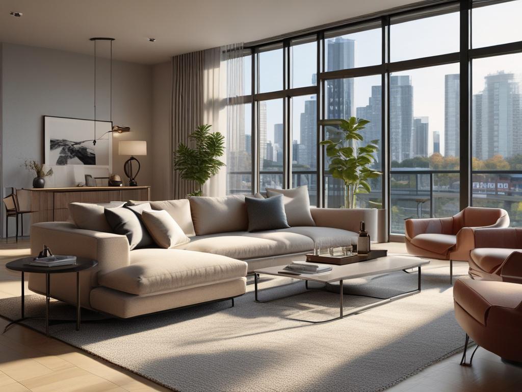 A close up image of a stylish and clean condo