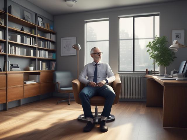 **AI Image Generation Prompt:**

Create a high-resolution, realistic image of a psychiatrist in a calm and inviting office setting. The psychiatrist, a middle-aged Caucasian female with shoulder-length hair, should be seated at a sleek wooden desk, looking attentively at a patient across from her. The subject should showcase a professional demeanor, dressed in smart-casual attire, conveying an aura of empathy and expertise. 

The background should feature a soft, neutral palette with warm lighting to evoke 