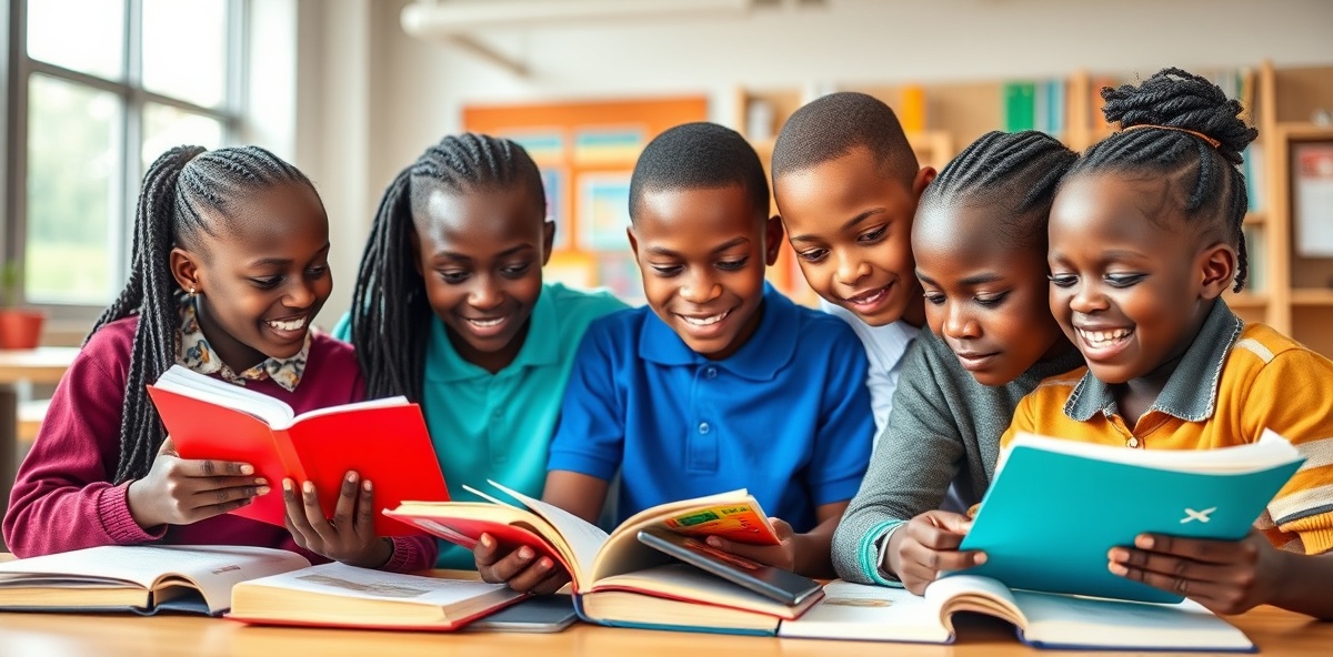Kenyan youth learning together