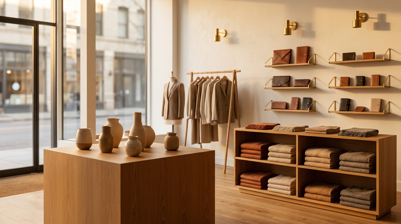 Upscale minimalist boutique retail interior — Omnichannel Growth Strategy case study