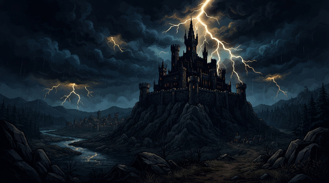 Dark fantasy castle