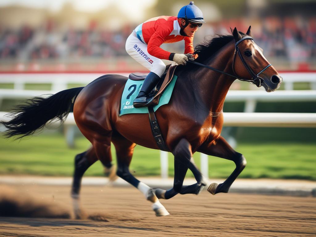 close up of a horse's powerful legs during a race,