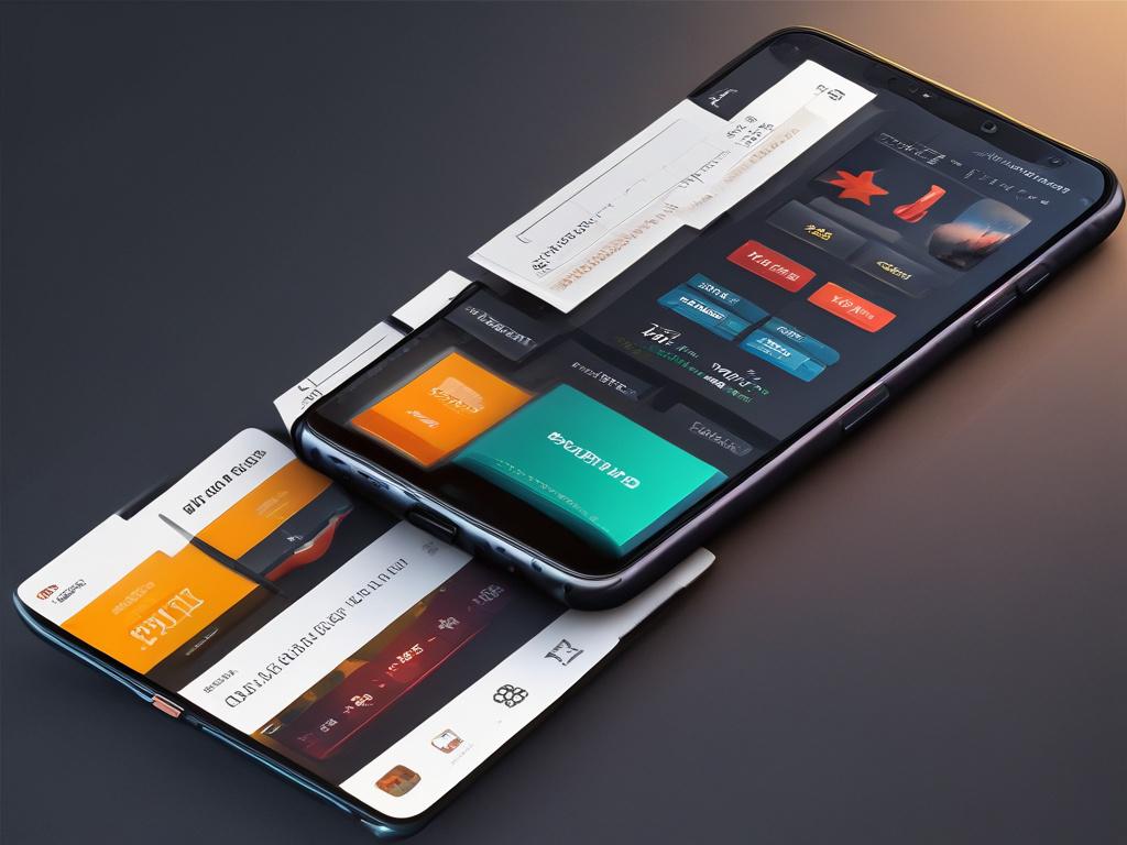 Close-up of a sleek betting app interface displaying dynamic betting options and race statistics, set against a dark background with bright accent colors.