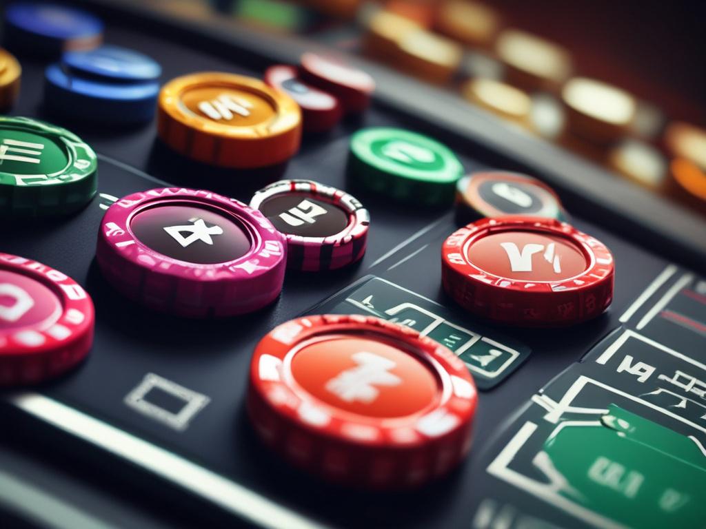 Hyper-realistic close-up of a dynamic betting interface showing confidence levels and race odds, highlighted against a sleek dark background.