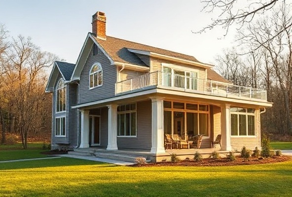 Custom home addition seamlessly integrated with existing structure
