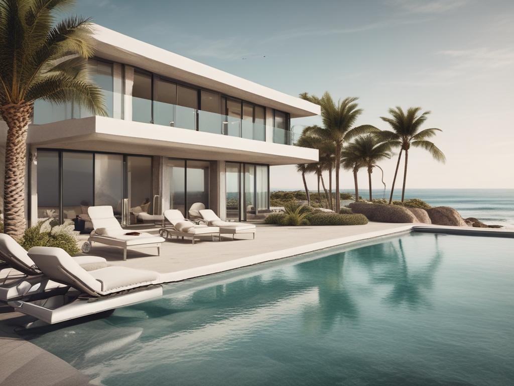 luxury villas, beachfront, private pool, ocean view