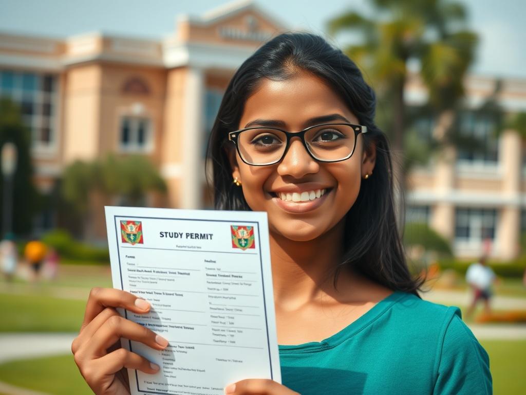 A close up shot of a young Sri Lankan student