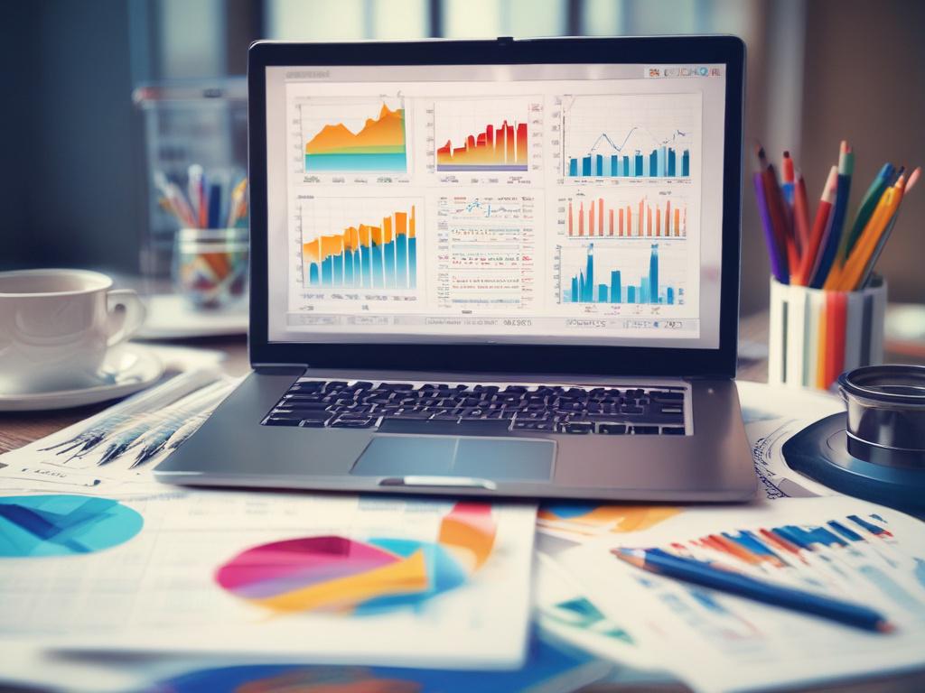 A detailed financial market analysis report on a desk with