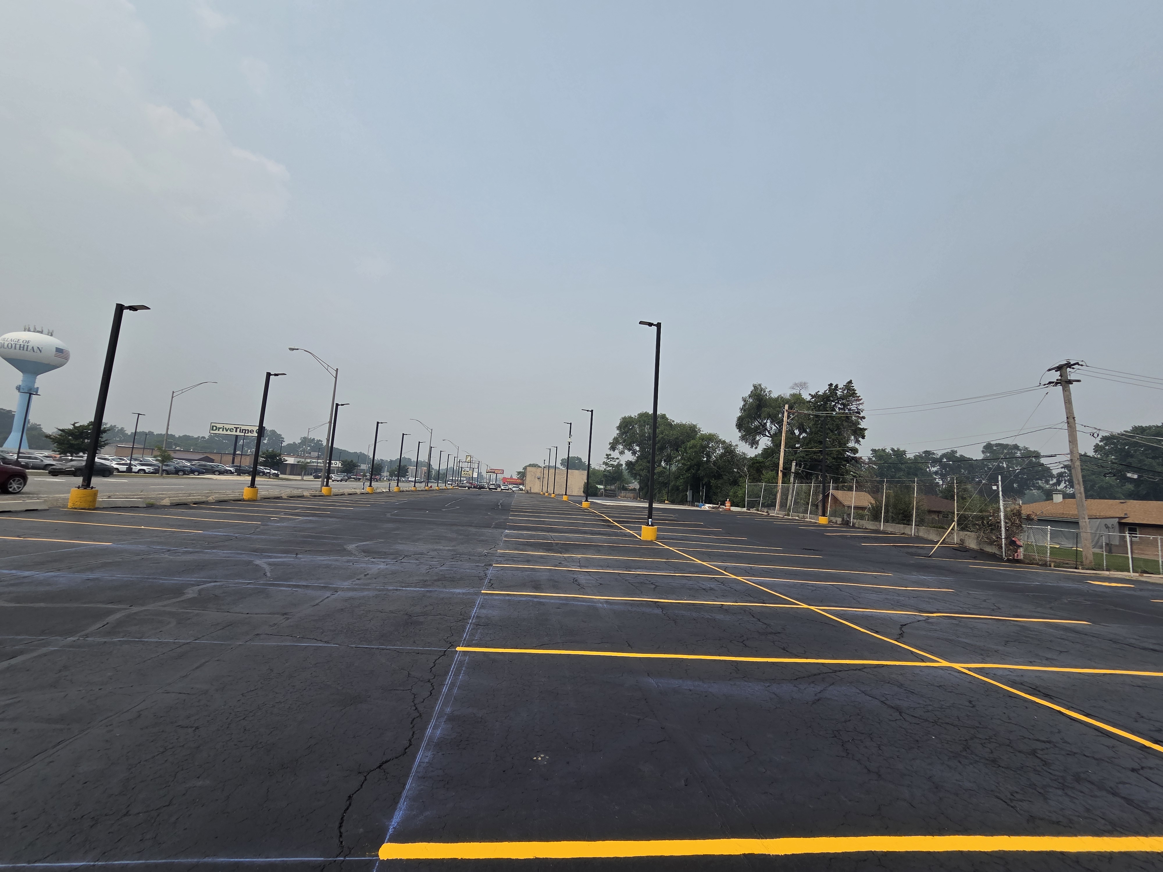 Professional parking lot