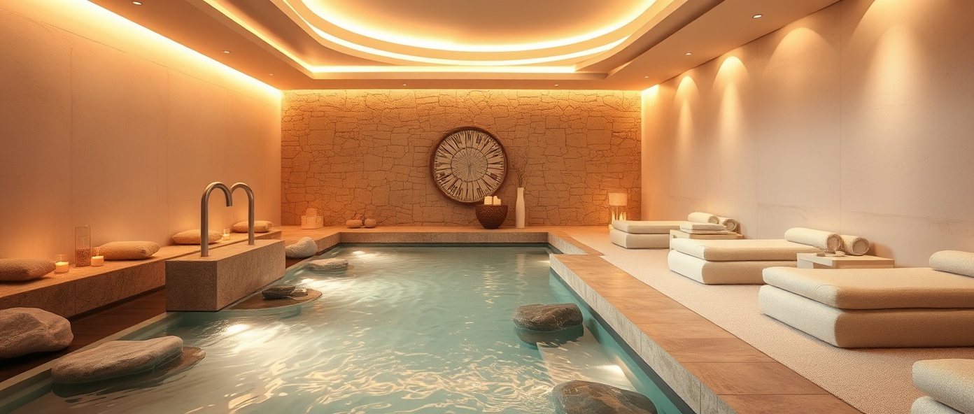 Serene spa environment