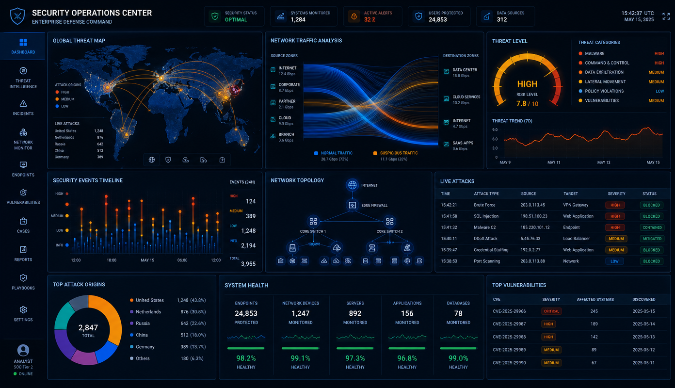 Cyber Defense Command Center