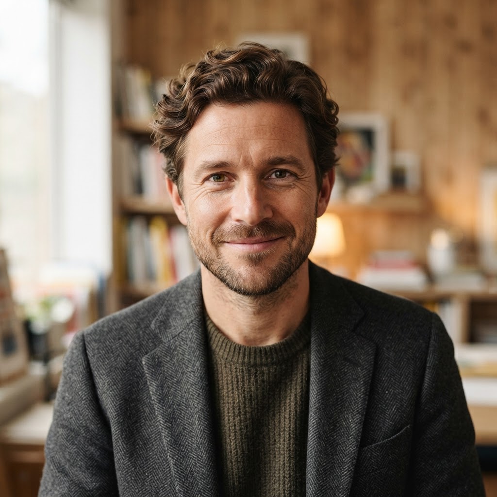 Portrait of Tom Bennett, Design Director at ForgeLayer Studio
