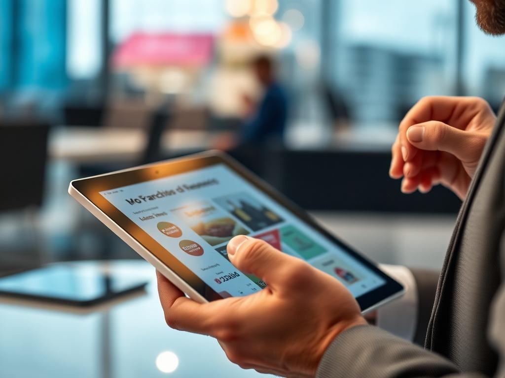 An engaging close up of an investor reviewing franchise opportunities