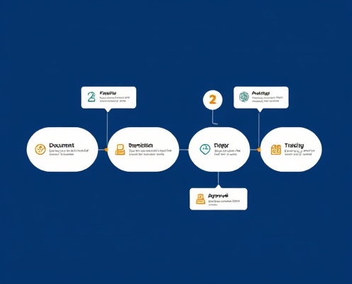 Visa application journey timeline with real-time tracking