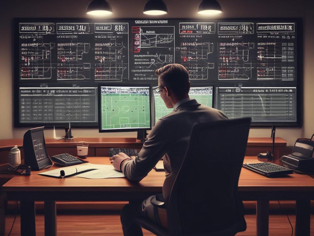A high resolution image featuring a sports analyst at a
