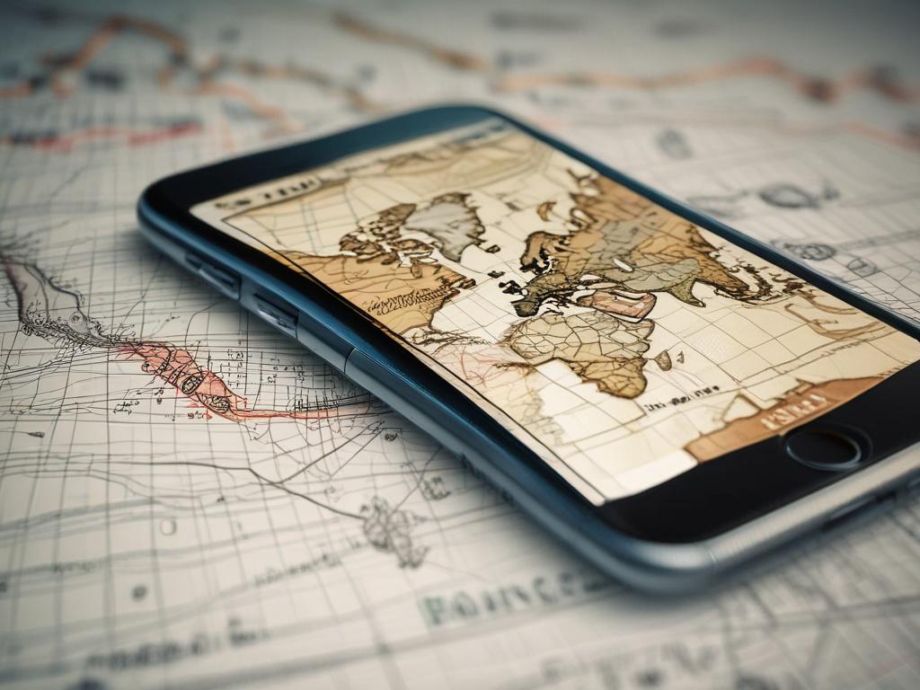 A close up shot of a smartphone screen displaying various