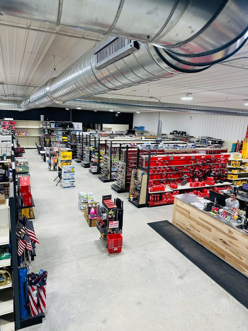 Hardware store interior