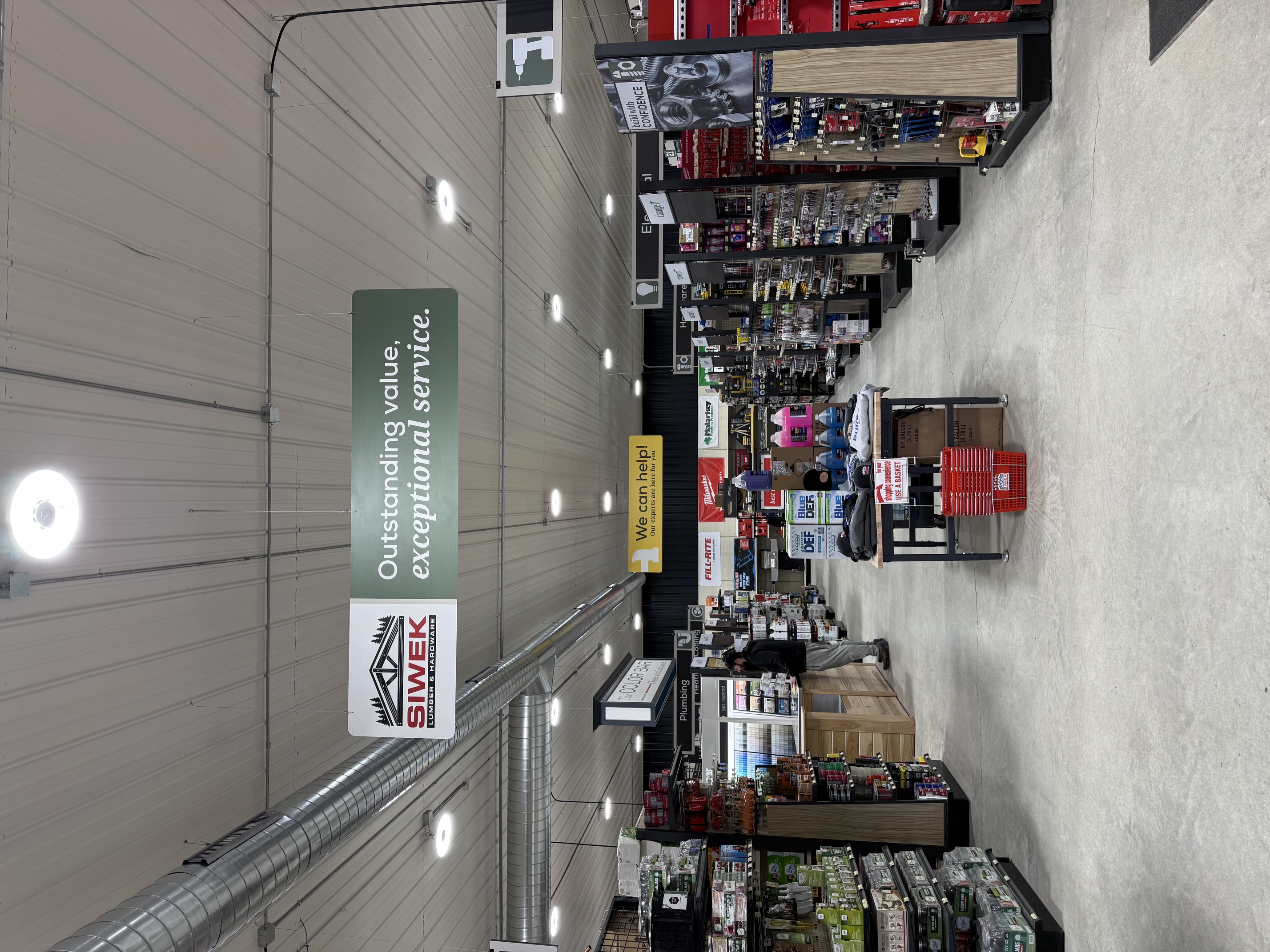 Hardware store interior