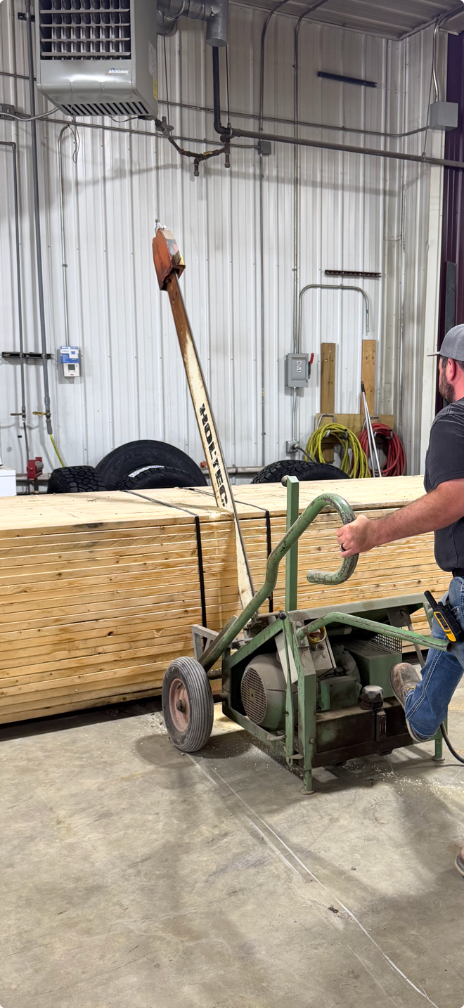 Industrial and crating lumber