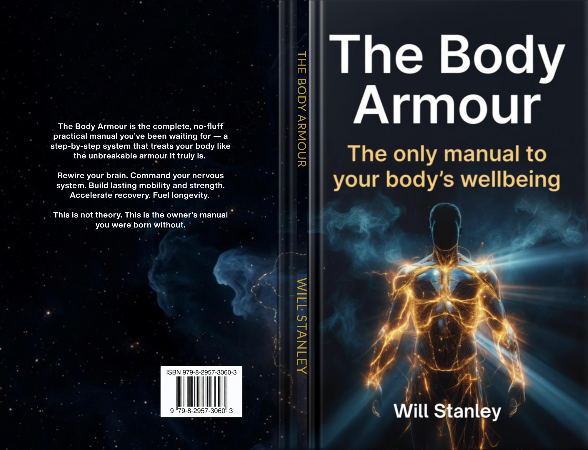 The Body Armour Back Cover with ISBN and Barcode