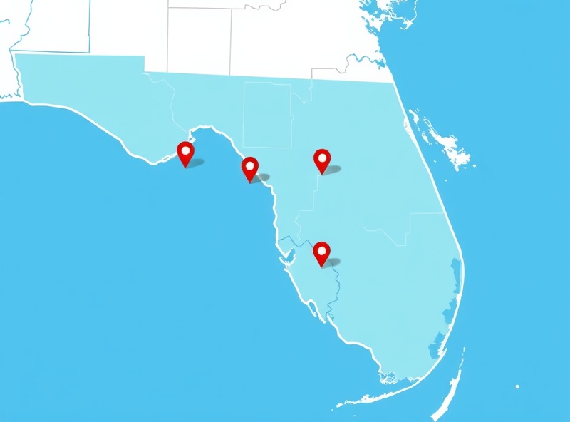 Brevard County, Florida service area map