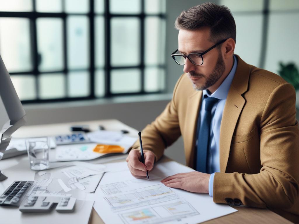 A close up shot of a risk management consultant discussing