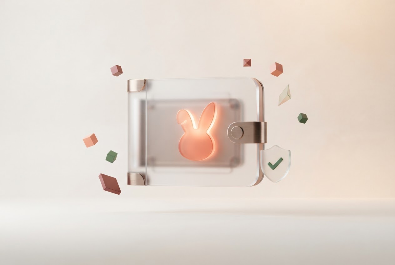 A secure digital wallet with a transaction check and floating multi-chain tiles
