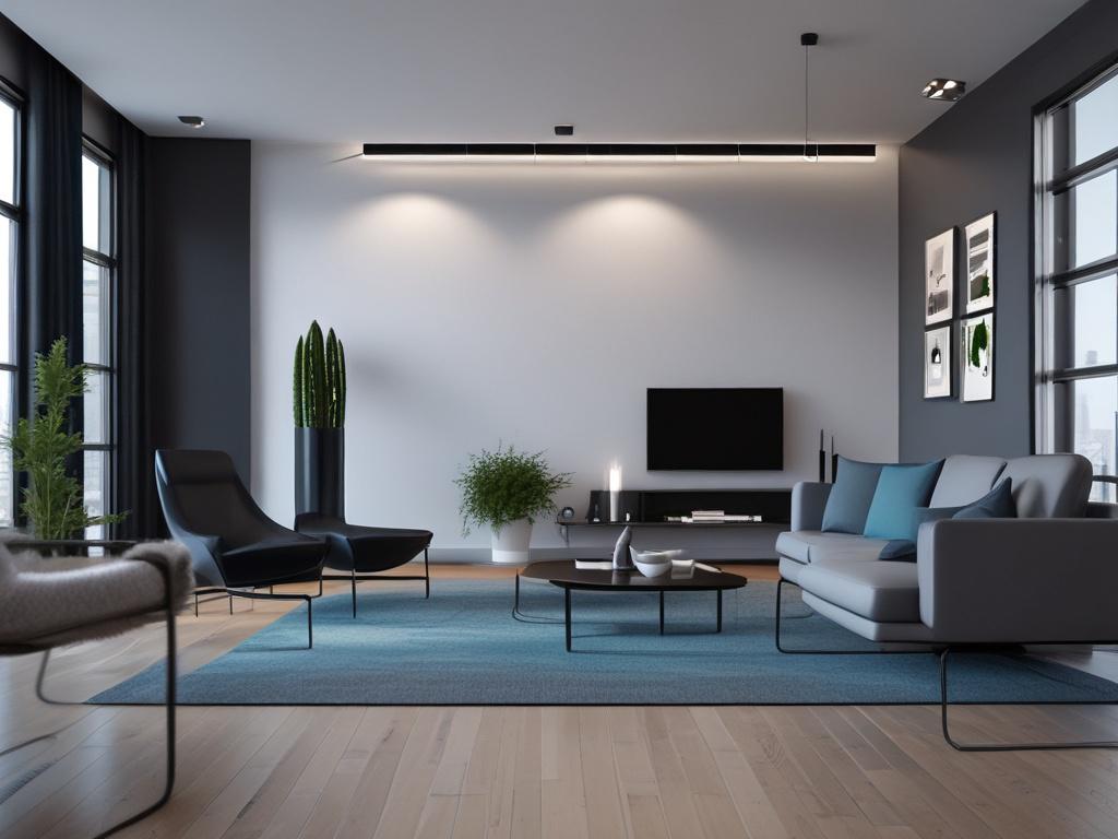 A modern, modular cooling unit displayed in a stylish urban