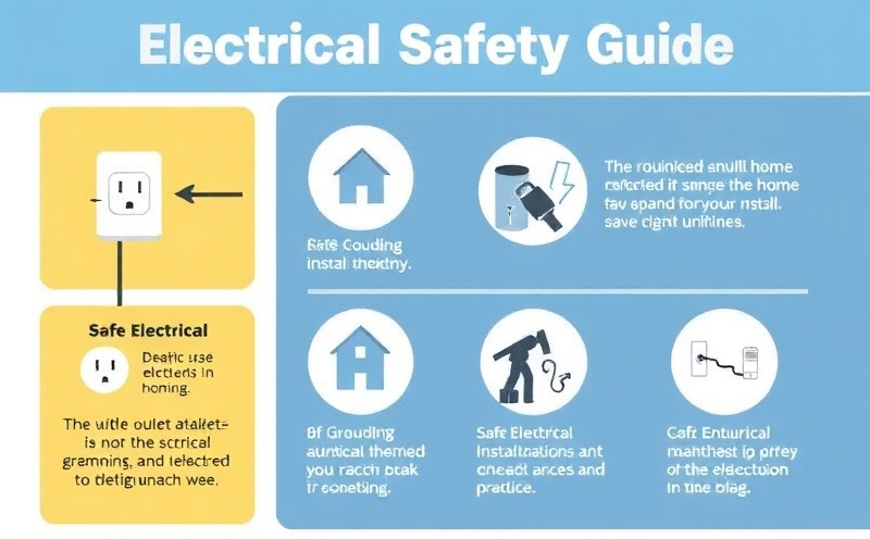 Electrical safety guide showing proper outlet installation and grounding