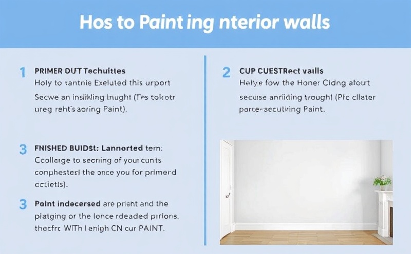 Guide to painting interior walls with proper technique and finished results