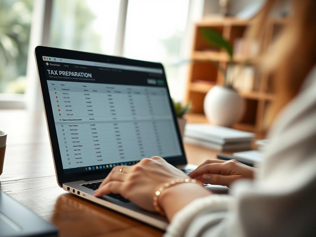 A close up shot of a person typing on a