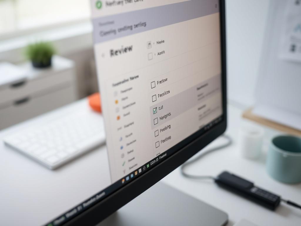 A close up shot of a computer screen showing a