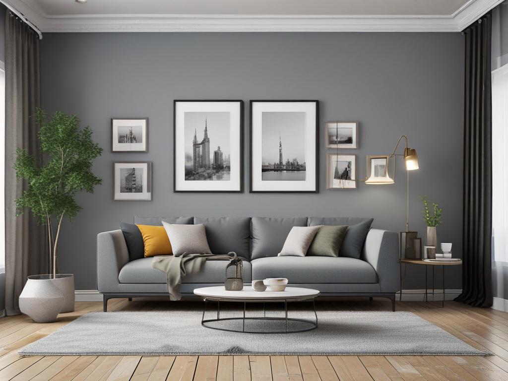 **Prompt for AI Image Generation:**

Create a realistic high-resolution close-up photograph that embodies the theme of "Transform Your Home with a Fresh Coat of Paint." The image should focus on a single subject: a beautifully painted interior wall showcasing a fresh, vibrant color, ideally a rich deep green (#1C6220) that reflects a modern yet cozy aesthetic. The wall should be adorned with minimalistic decor—a sleek, contemporary piece of art or a stylish wall-mounted shelf—adding character without clutte