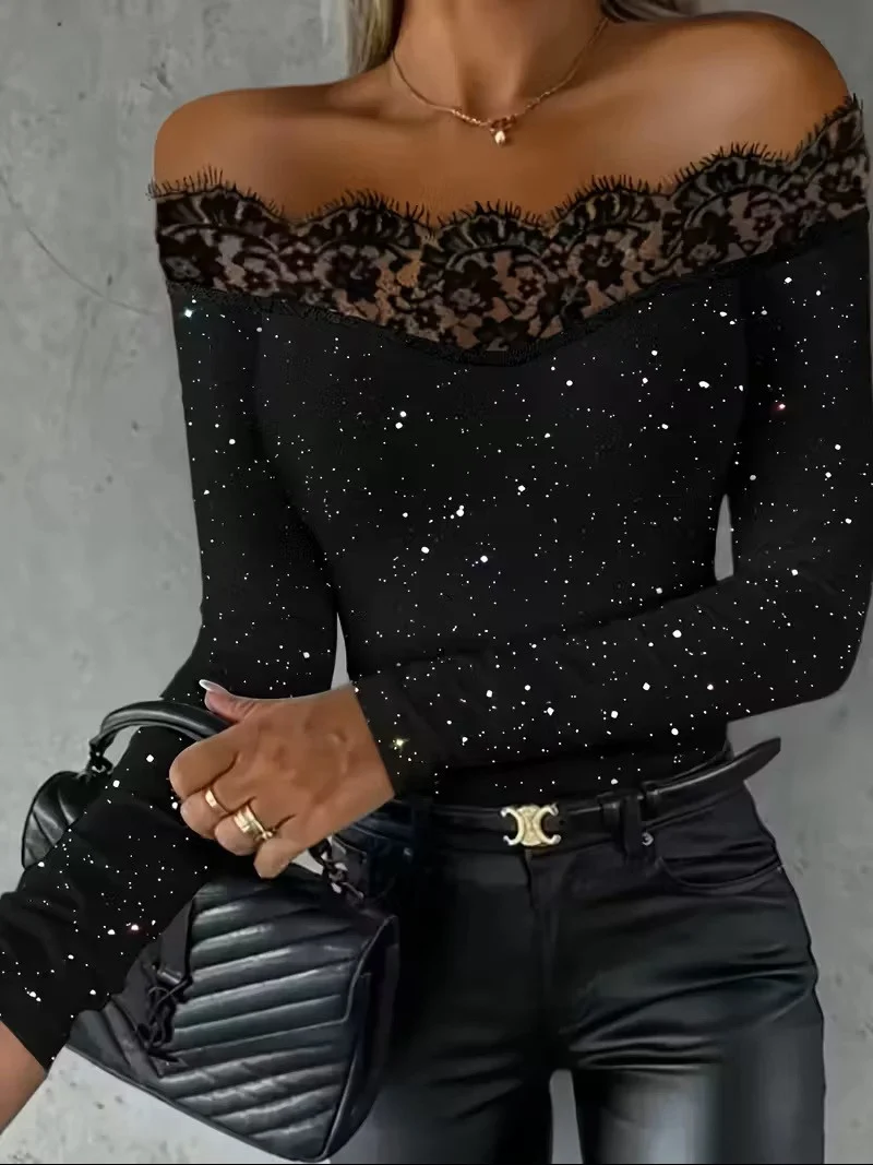 Black Off-the-Shoulder Top