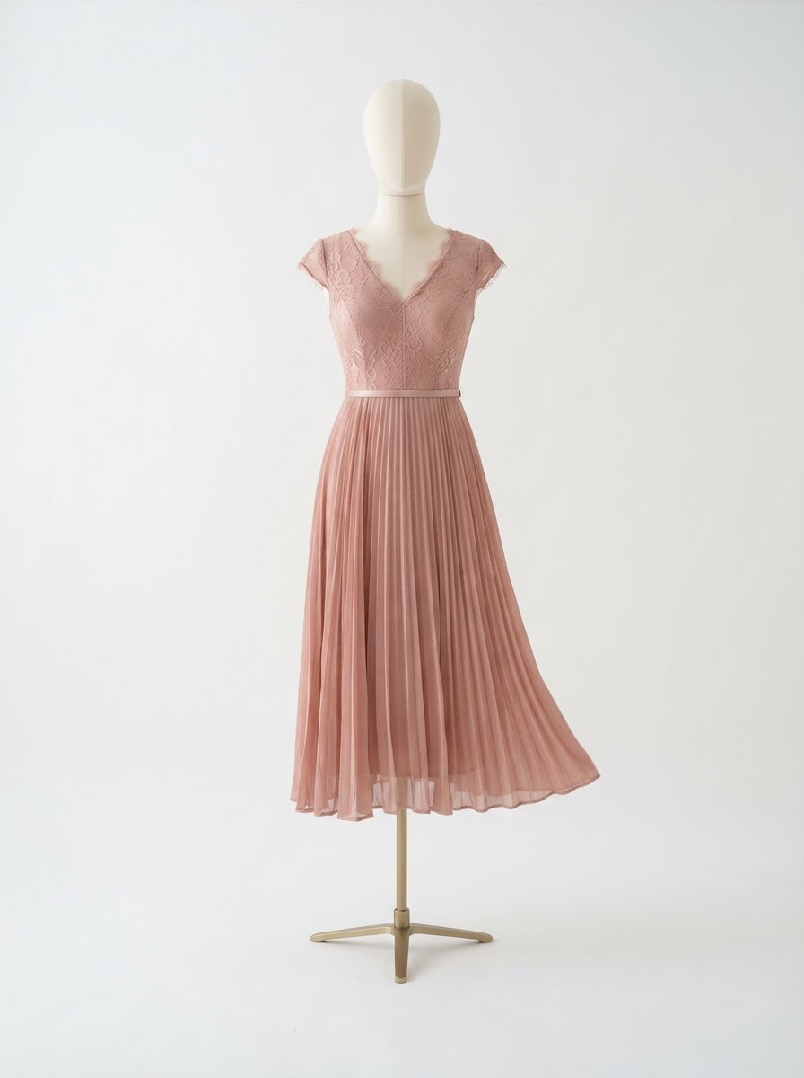 Dusty Rose Midi Dress
