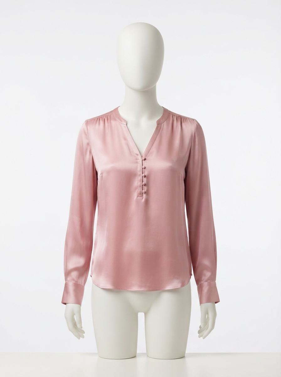 Rose Silk Blouse