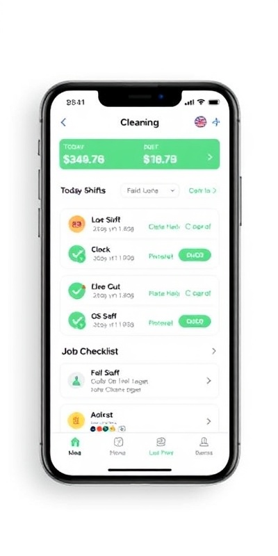 Mobile app interface