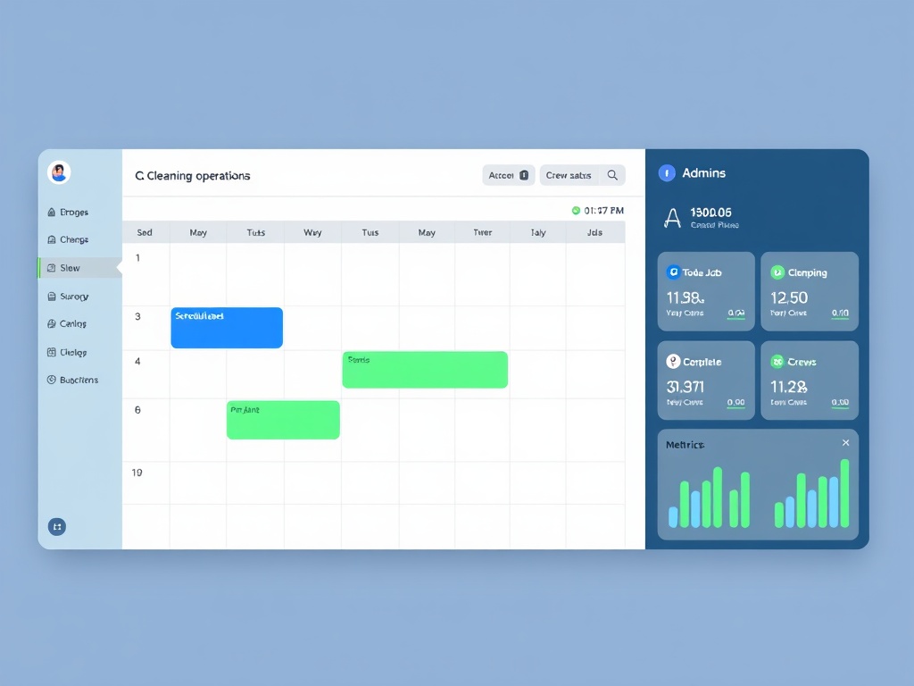 Admin dashboard interface