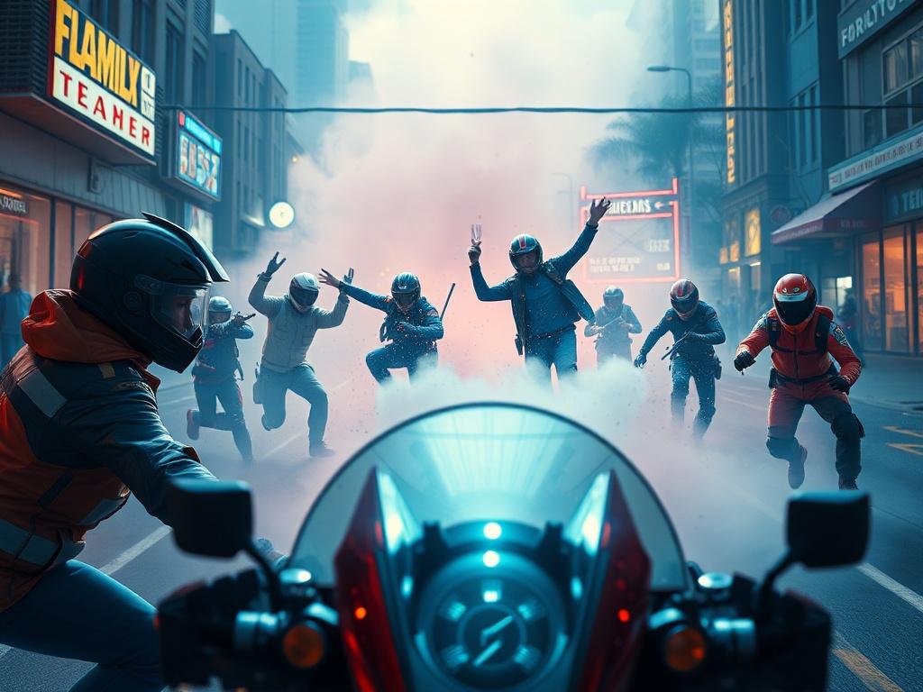 A high-resolution image capturing a dynamic and engaging moment from a series trailer, featuring vibrant colors and action-packed scenes that draw viewers in.