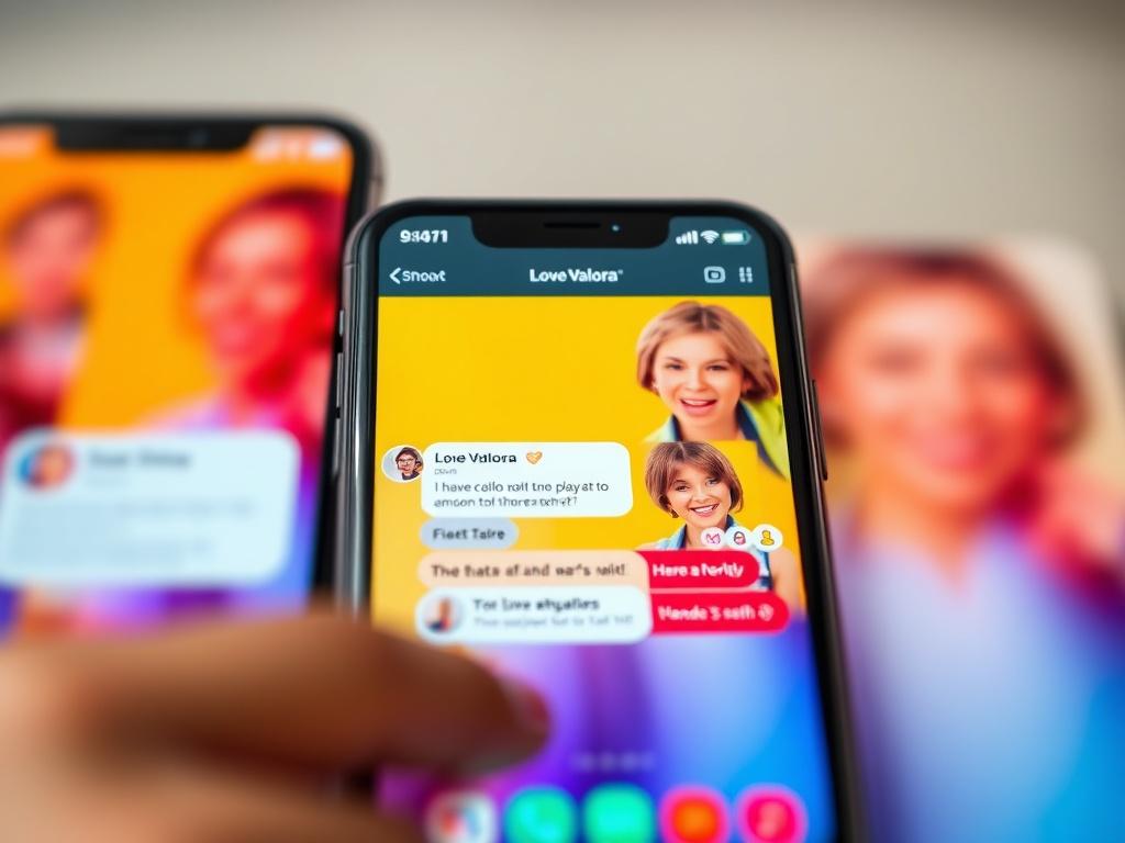 A close up shot of two smartphones side by side,