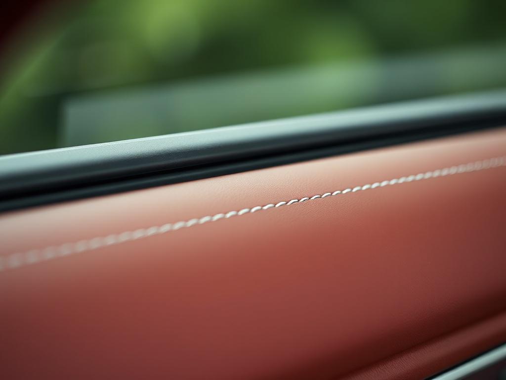 A close up shot of a beautifully refinished interior trim