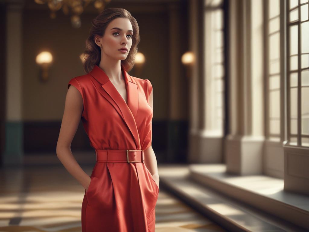 A high resolution image of a stunning, glamorous woman in